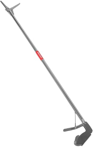 FONDOTIN Herramienta Multiusos para Atrapar Serpientes y Peces Extensión de 120 CM y Boca Recta de Acero Inoxidable, Adecuado para Cazadores y Manejo de Animales Peligrosos
