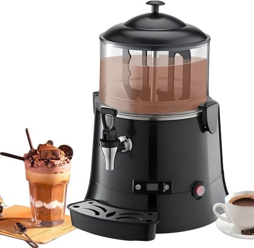 Macchina per fondere cioccolata calda commerciale da 400 W con display digitale a LED e temperatura regolabile da 30 a 90 ℃ per scaldabibite al cocco da 10 l