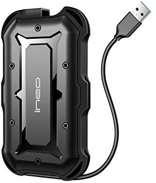 ineo USB3.0 Robuste imperméable et résistant aux Chocs IP66 Externe 2,5 Pouces SATAIII boîtier de Disque Dur/SSD [T2566-I]