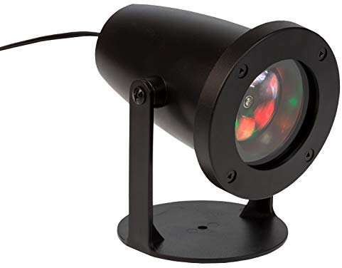 Idena 31353 - Proiettore LED motivi natalizi, con trasformatore e picchetto di terra, per uso esterno, per quadri luminosi colorati sulle pareti di casa
