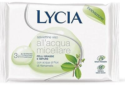 Lycia Salviette Struccante 20pz pelle grassa