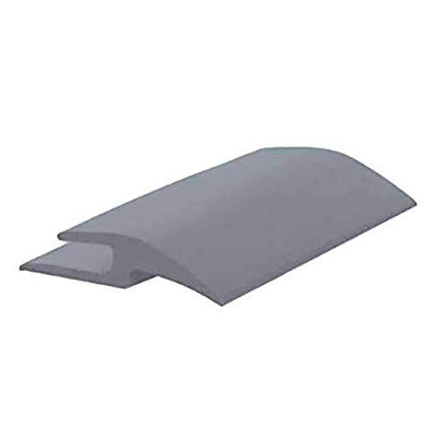 Roppe Vinyl Tile Carpet Joiner Profile #159, Dark Gray, 1/8 H X 12' L X 1 W