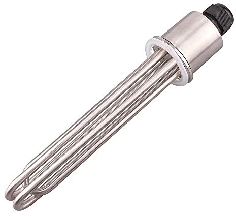 JINGERL Immersion heater for BREW SUS304 2 TRI CLOVER OD64MM FLANGE 220V 380V 3KW 4.5KW 6KW 9KW 12KW Heating element Water tank (Color : 6kw L250MM)
