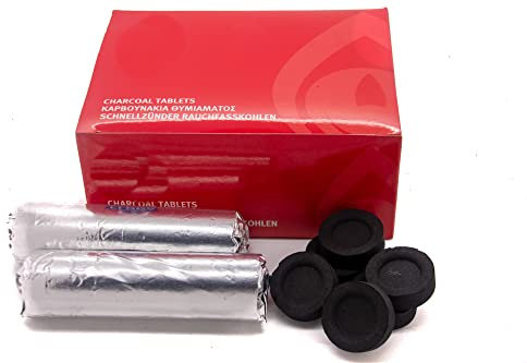 Räucherkohle Premium schnellzündend zum Räuchern Shisha 33mm 100 Stück