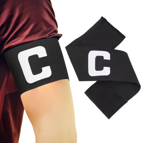 BESPORTBLE KapitäNsbinde FußBall Armband Einstellbar Mit Rutschfester OberfläChe Leichtes Polyester SpielfüHrer Armband FüR Herren Kinder Mannschaftssport