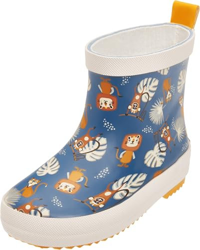 Playshoes Regenstiefel - Stivali in gomma Bambini unisex, Petrol Dschungel,
