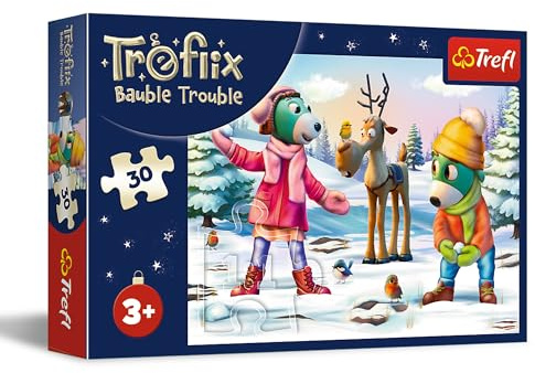 Trefl - Puzzle 30 Teile, Die Weihnachtszeit der Trefilki,3+