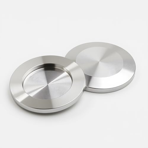 EASTVAC 2pcs 304 Stainless Steel KF40 Blank Flange | Vacuum Flange Plate, Blind Flange, End Blank Fittings