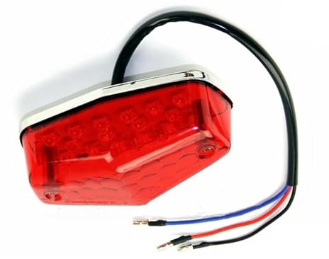 Stop Rücklicht Motorrad Rücklicht Rote Rückleuchte Lucas 564 Stil Bremslicht Für Bonneville XS650 SBA Custom Scrambler Bremslicht