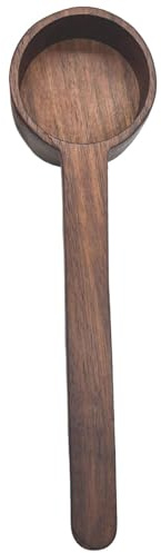 Té medir cuchara cucharada de condimento herramientas de cocina de cocina para café y granos | Cucharada de café, cucharada de marf de café de nogal | Acero inoxidable medir