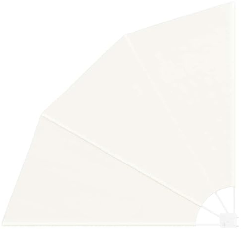 vidaXL Balkon Sichtschutz Creme 160 x 160 cm Polyester, Balkon Sichtschutz, modern und faltbar, wetterfest, UV-beständig, perfekt für draußen