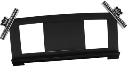 Supvox Tragbarer Notenständer Leichtes Notenpult aus Kunststoff und Stabilem Halt mit Universeller Kompatibilität für Elektronische Klaviere für Reisen und Heimübungen