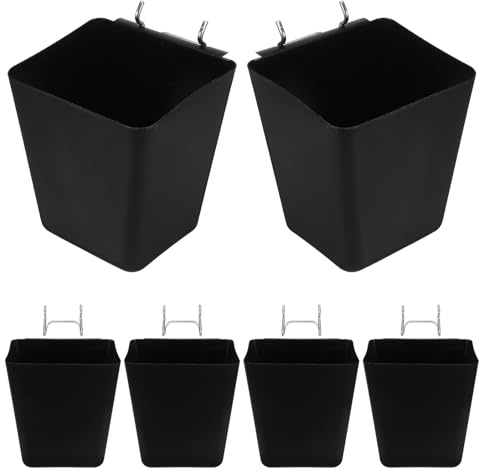 Alipis 6pièces Étagère Murale Perforée avec Petits Paniers de Rangement Présentoir pour Panneau Perforé Organiseur pour Petites et Accessoires pour Garage et Bureau