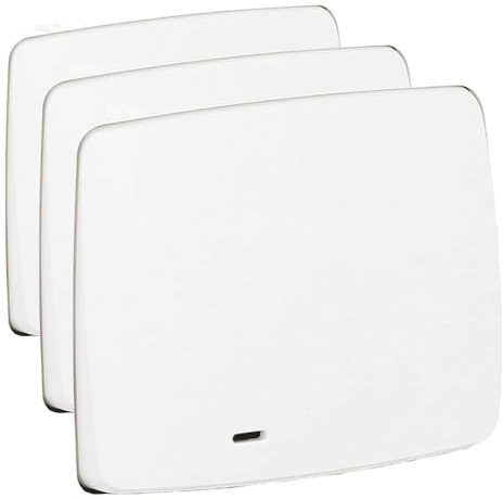 LEGRAND | Poussoir Lumineux Neptune, Voyant Intégré Pour Repérage Dans L'Obscurité, Fixation À Vis Ou À Griffes, Connexion Rapide Par Bornes Automatiques (Lot de 3)