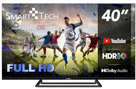 Smart Tech 40FW01V3 40 FHD WebOS TV con Youtube, Netflix, Prime Video, Ted, DAZN