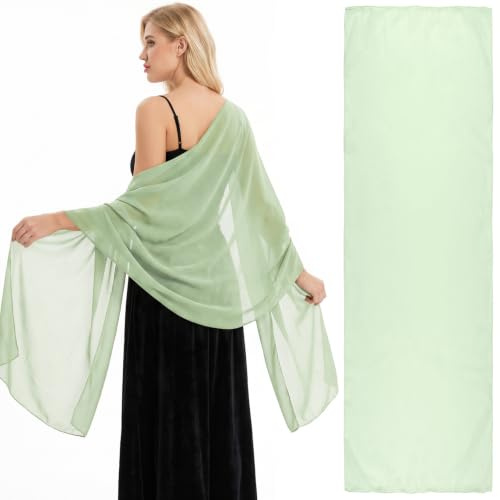 WADUBI Shawls and Wraps for Women Lightweight Soft Scarf, Elegant Wedding Shawl for Guest, Evening Party Shawl