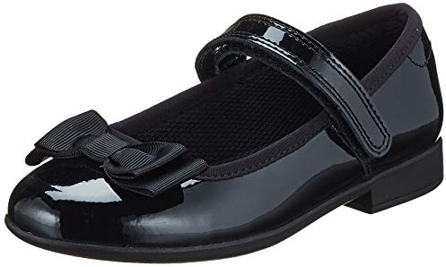 Clarks Scala Tap K Childrens Black Pat, 11.5