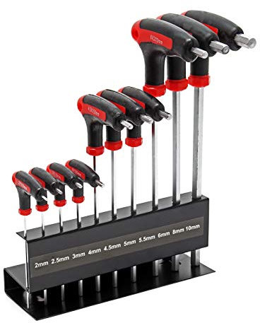 Set chiavi a brugola chiave maschio esagonale a T giraviti 11 pezzi