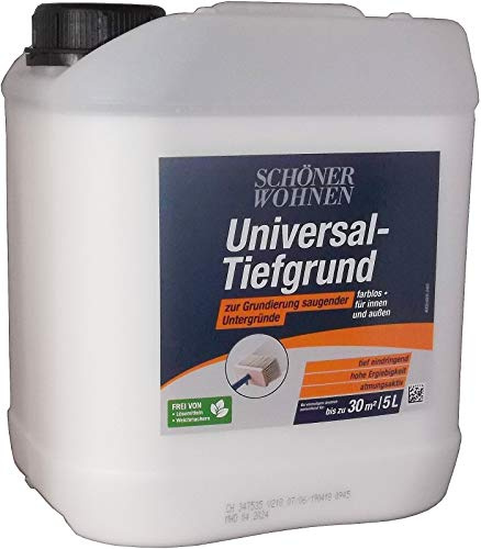 SchönerWohnen Universal Tiefgrund Farblos Innen und Aussen (5 Liter)