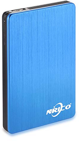 NRICO Hard disk esterno portatile, USB 3.0, 6,3 cm, blu, 500 GB | Archiviazione compatibile con PC, Mac, Desktop