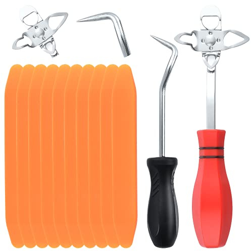 Worldity Kit di 12 strumenti per l'installazione del parabrezza, incluso 1 strumento di installazione del widshield, 1 estrattore per perni e 10 strumenti di installazione per l'installazione