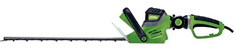 Draper 600W Electric Hedge Trimmer 230V | 10m Power Cable | 550mm x 24 mm Cutting Length | Double Action Blades | Quick Stop Brake | Pruning Gardening Tool | 03707