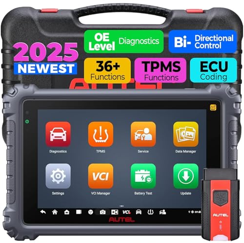 Autel MaxiCOM MK906 PRO2-TS Diagnosegerät Auto 2026 RDKS Scanner | Bidirektional RDKS Scanner, Top TPMS & ECU-Codierung, 3K+ Aktive Test, 40+ Dienst,DoIP CAN FD