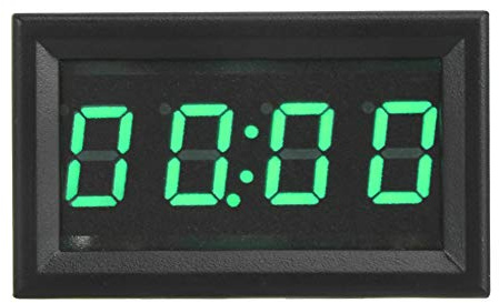 TKSE Reloj para automóvil, Reloj electrónico LCD Digital para automóvil, YB27T LED Electrónico Digital Luminoso Reloj para automóvil Reloj Accesorio Decoración(Verde)