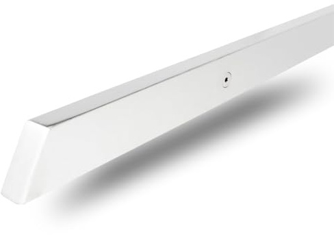 INOXLM Corrimano Rettangolare 40x20 mm in Acciaio Verniciato | Made in Italy | Fai Da Te | Ideale per Uso Interno ed Esterno (180 cm, Bianco)