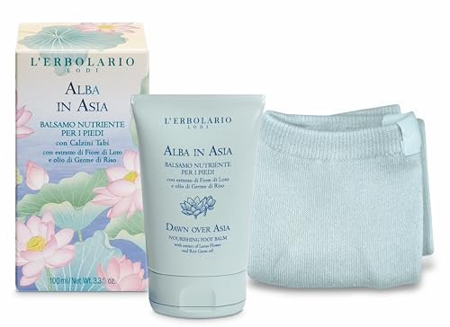L'Erbolario Alba in Asia Fußbalsam mit Tabi-Socken, 100ml