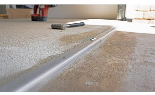4DOOR Bodenschienen 2 teilig, Edelstahl ver. Längen für Schwing- & Sektionaltore (2370 mm)