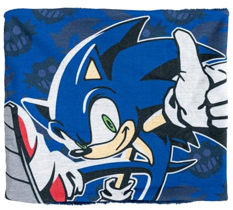 Halstuch Sonic The Hedgehog, Kinderschal Sonic, Coraline, Halstuch, Schnee und Ski, für Mädchen und Jungen, Geburtstagsgeschenk