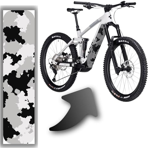 DK´s BikeDesigns Reflektierende Designschutzfolie für E-Bike Akkuabdeckungen und Unterrohr für alle E-Bike Modelle, Rahmenschutz eBike, Fahrrad Aufkleber, Bike Sticker