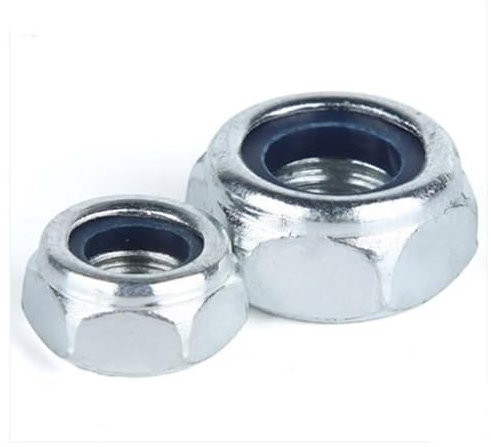 LXURY 5/10/20/50 Stück M2 M2,5 M3 M3,5 M4 M5 M6 M8 M10 M12 DIN985 Nylon-Sicherungsmutter Edelstahl Stahl mit schwarz-weißem Zinkeinsatz Sicherungsmuttern (Color : White zinc, Size : M2.5 50PCS)