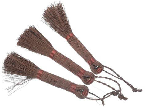 POPETPOP 3pezzi Spazzola per Bonsai in Fibra Naturale per Pulizia Multiuso del Giardino per Lavaggio Rapido e Pulizia dei Vasi