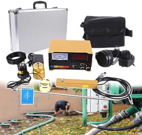 forplubossmmp Detector De Fugas De Agua Subterránea, Herramienta De Fontanero, Sensor De Fugas De Agua Ultrasónico Profesional De 4 Engranajes, Detector De Tuberías De Agua para Tuberías De Agua