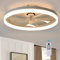 Leoezya Ventilateur Plafond Sans Pales 50cm avec Lumière - Design Moderne, Télécommande (3 Vitesses + 3 Températures), Moteur Silencieux Réversible - Pour Chambre/Salon, Blanc