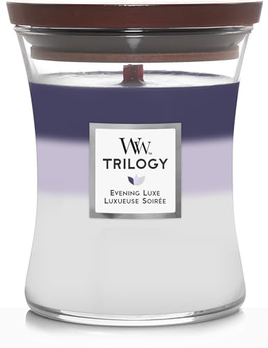 WoodWick Duftkerze Medium Trilogy Evening Luxe - 11 cm/ø 10 cm