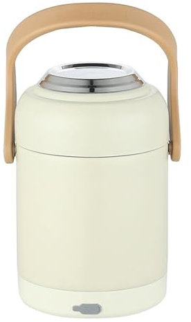 Fiambrera Eléctrica, Cajas Bento para Comida Caliente, Caja Bento Térmica Portátil De 1,9 L, Contenedor Calentador De Alimentos De Acero Inoxidable, Calentador Eléctrico USB para Fiambrera,
