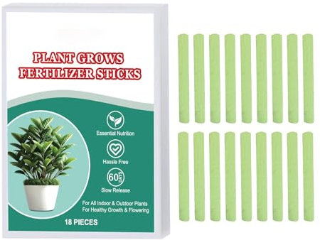 Plant Fertilizer Sticks, Plant Growth Fertilizer, Indoor Plant Food, Outdoor Plant Fertilizer, Fertilizer Sticks For Plants, Houseplant Nutrients, 18X Plant Food, Plant Nutrition Sticks Indoor Outdoor