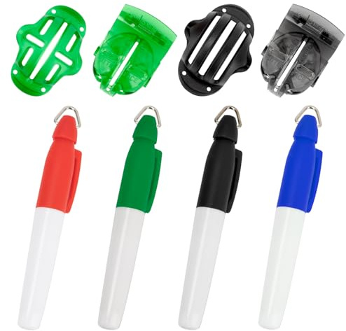 KEAHND Golfball Strichzeichnung Markierung Werkzeug Kit,Golfball Markierer,Golfball Markierer Kit,Golfball Ausrichtung Werkzeug Set,Golfballmarkierer Golfball Strichzeichnung Markierung,Golfball Liner