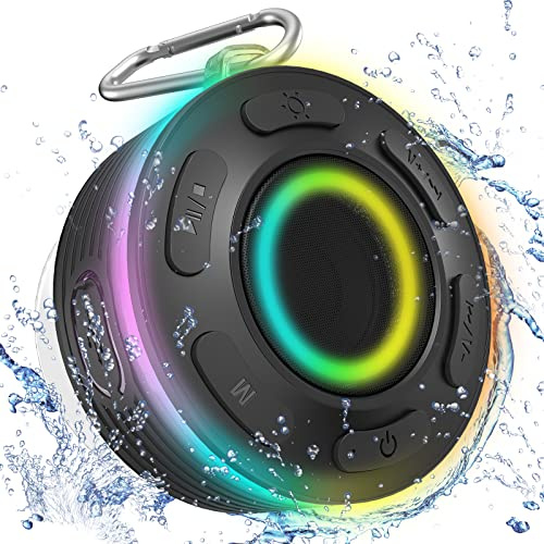 PRSCFUM Altavoz Bluetooth, caja de sonido estéreo, 80 W, caja de música Bluetooth grande, con luz LED