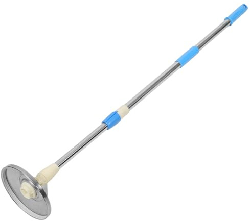BESTYASH Manche à Balai Inox Télescopique Renforcé 1,2 M Anti- Bleu Ensemble Tête Rotative pour Balai Serpillère Sols Universels Usage Ménager Professionnel
