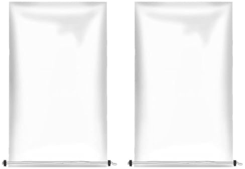 Opatiny Confezione da 2 coperture per piante in pellicola di polietilene trasparente con coulisse, impermeabili e isolanti, per piante, arbusti e alberelli di medie e grandi dimensioni