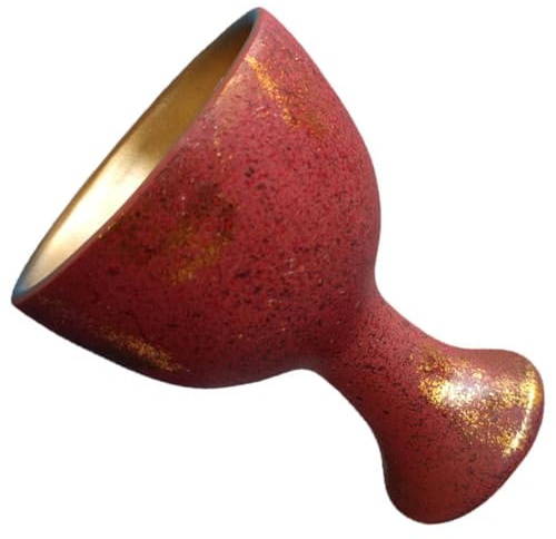HOMSFOU Copa de Altar de Resina para Culto y Decoración Vintage, Cáliz Sagrado de Mesa para Rituales Religiosos, Soporte Decorativo para Hogar y Templos, Copa de Escritorio Única,