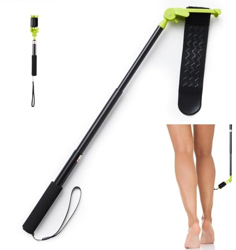 Back Shaver Extension Handle，Razor Extension Handle for Men,Long Handled Razor for Legs and Body,Adjustable Angle Back Trimmer with Telescopic 13-25 Inch Handle, Ideal for Elderly and Self-Care