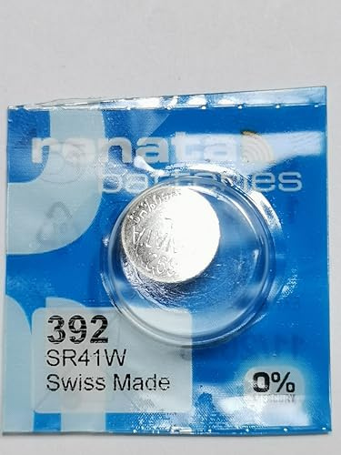 Renata/Swatch Group Renata 392 Silver Oxide Button Battery 1.55 V 45 mAh – Blister Pack of 1