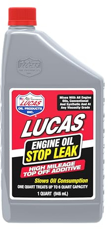 Lucas Oil 11100 Engine Oil Stop Leak - Top Off Additive - 1 Quart
