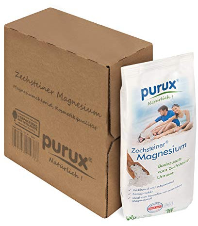 purux Zechsteiner Magnesium 600gr MgCl2 Kosmetikqualität nachhaltig verpackt