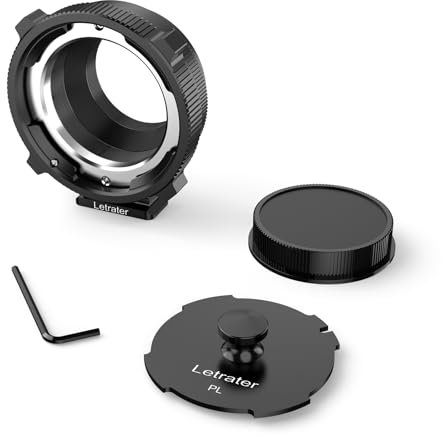 Letrater Lens Mount Adapter PL-L for PL Lens Converter to L Mount Cameras Panasonic S1 S1R S1H, Sigma FP DLSR, Matte Black
